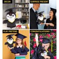thumbnail image 3 of DolliBu Grey Penguin Graduation Plush Toy - Super Soft Graduation Stuffed Animal Dress Up with Gown & Cap with Tassel Outfit - Cute Congratulatory Graduation Gift - 9 Inches, 3 of 6