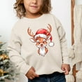 thumbnail image 4 of Cute Reindeer Head - Toddler Graphic Sweatshirt, 4 of 11