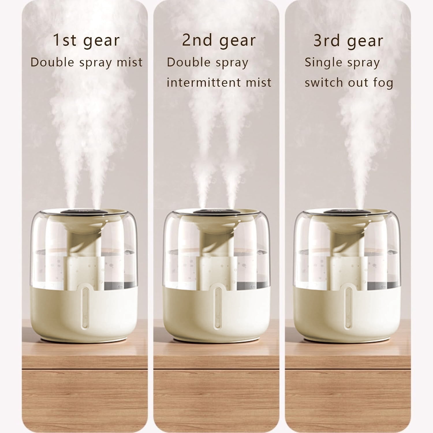 Humidifiers for Room,4L Cool Mist Humidifier,Top Fill Smart Cool Mist Air Humidifiers with Nightlight,3-Speed Quiet & Large Vaporizers for Bedroom,Home,Large Room,Baby Nursery and Plants