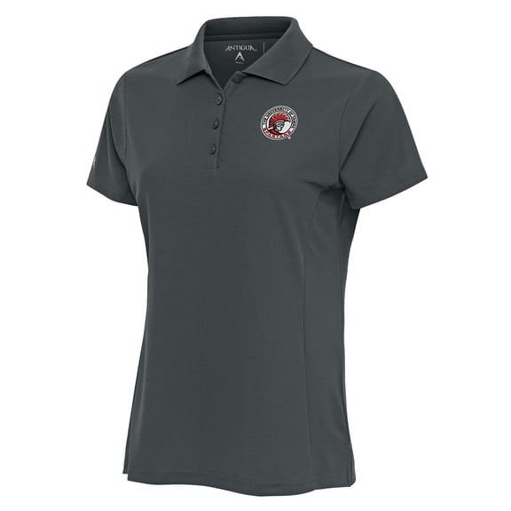 Women's Antigua Pewter Tampa Spartans Legacy Pique Polo