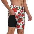 thumbnail image 2 of Fuzoiu Hand Drawn Tomatoes Print Men's Swim Shorts,Quick-Dry Double-Layer Swim Trunks,Board Trunks,Beach Shorts Swimwear Bathing Suits-Large, 2 of 6