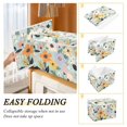 thumbnail image 2 of Yayeee Collapsible Storage Bin with Lid Fabric Closet Decorative Basket with Handles, Green Floral Pattern, 2 of 7