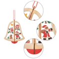 thumbnail image 3 of Colgante de madera para árbol de Navidad, regalos para niños, decoración navideña estilo 2, 3 of 5