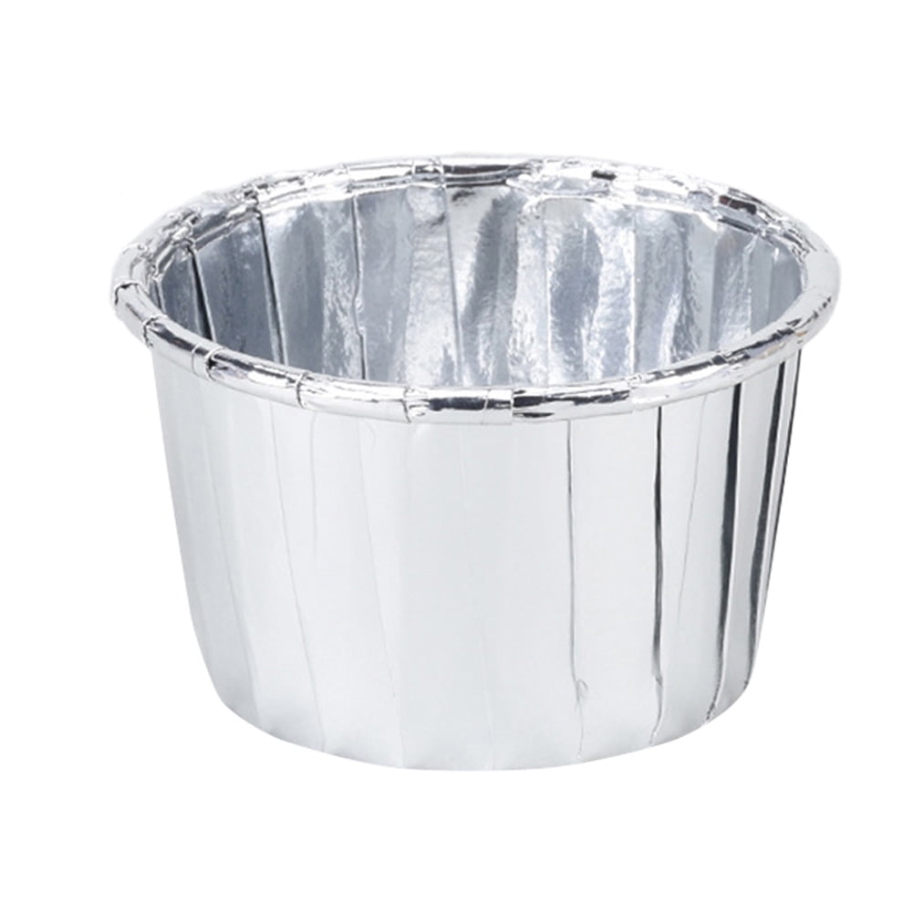 50Pcs Aluminum Foil Cupcake Paper Cupcake Liner Baking Cups Muffin