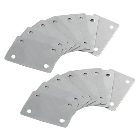 

60mm x 38mm Flat Repair Mending Plate Joining Bracket Support 16Pcs