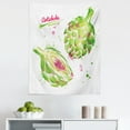 thumbnail image 1 of Artichoke Tapestry, Watercolor Illustration of Super Food Vegetables Whole Cut in Half, Fabric Wall Hanging Decor for Bedroom Living Room Dorm, 5 Sizes, Fuchsia and Apple Green, by Ambesonne, 1 of 1