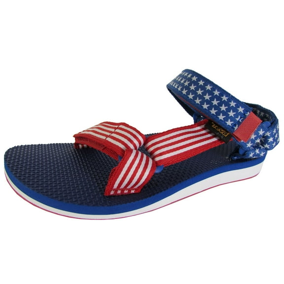 Teva Womens Original Universal 4th Of July Sport Sandal Shoes, Red/Blue, US 5