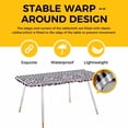 thumbnail image 4 of Lavender Floral Table Cloths for 8 Foot Rectangle Tables, Purple Flowers Butterfly Black Gray Plaid Patio Waterproof Elastic Fitted Tablecloths, Washable Rectangular Table Cover for Camping, 4 of 8