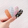 thumbnail image 5 of 10Pcs/Lot Fresh Print Cotton Alloy Hair Clips for Kids Fabric Plaid BB Hairpins Girl Hairgripe Headwear Baby Hair Accessories, 5 of 10