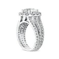 thumbnail image 3 of Bague de Fiançailles Coussin Halo Diamant 3 Rangées 4 1/2ct Or Blanc 14k, 3 of 4