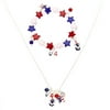 USA Charms Necklace and Bracelet Set