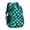 Cyan and Black, variant on Blue and Black Checkered Pattern Backpack for School, Cute School Bag with Adjustable Shoulder Straps and Padded Back, 16.9"x12.6"x5.9"