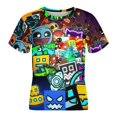 thumbnail image 4 of T-Shirt pour Enfants Geometry Dash Imprimé Confortable T-Shirt Graphique Décontracté pour Usage Quotidien 120 cm, 4 of 8