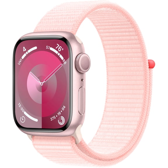Apple Watch Gen 9 Series 9 (GPS)   Cellular 41mm Pink Aluminum Case with Pink Sport Band, (Refurbished)