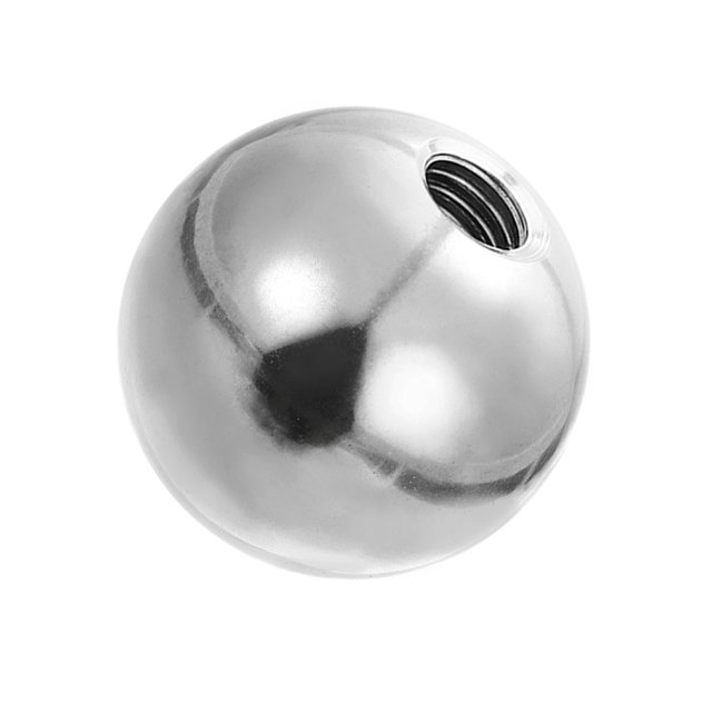 Uxcell Bouton Boule Écrous, Acier Inoxydable Rond Solide Trou Aveugle Capuchon de Vis Décoratif Poignée de Machinerie Matériel M8x35mm 1