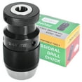 thumbnail image 5 of 1/32" - 5/8" Keyless Drill Chuck Heavy Duty JT33 Taper Mount for Drill Milling Machines Boring Lathes Electric Hand Tools, 5 of 5