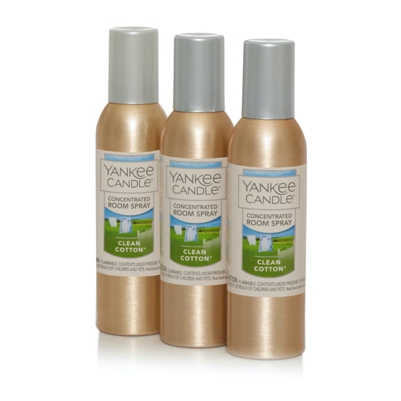 Yankee Candle Clean Cotton Concentrated Room Spray 3-Pack