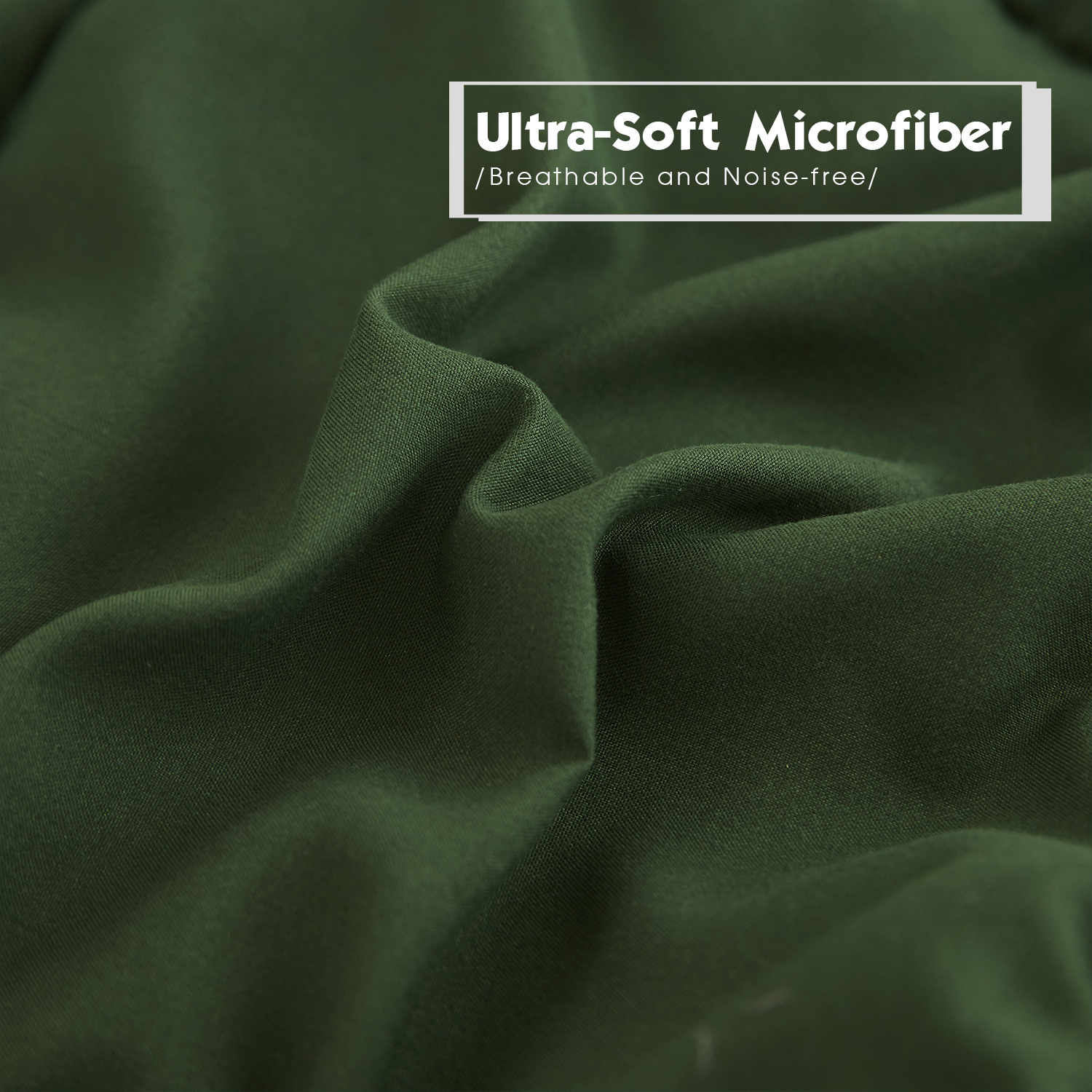 HIG Lightweight Down Alternative Queen Comforter Set, Green photo 3