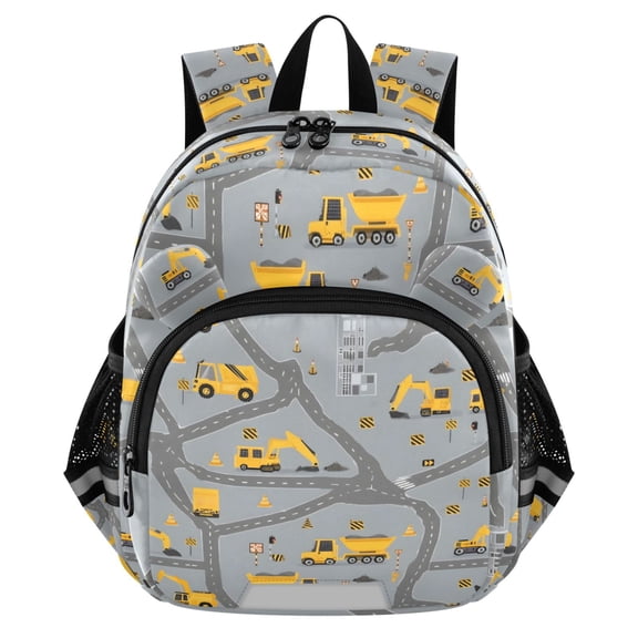 ALAZA Cartoon Excavator Trucks-h2 Mini Backpack School Bookbag Age 3-7 Medium