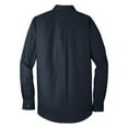 thumbnail image 6 of Mens Long Sleeve Professional Uniform Carefree Cotton/Polyester Poplin Shirt River Blue Navy Medium, 6 of 6