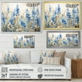 thumbnail image 4 of Designart "Graceful Blue Bonnets Field III" Blue Bonnets Floater Framed Canvas Wall Art, 4 of 5