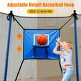 thumbnail image 6 of 8FT Kids Recreational Trampoline with Basketball Hoop, Enclosure Net and 2 Steps Ladder for Indoor, Outdoor and Backyard, Blue, 6 of 6