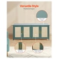 thumbnail image 6 of Cat Litter Box Enclosure for Multi Cats, 47.2” Hidden Cabinet with Doors, Indoor Cat Washroom Furniture, Wooden Kitty House, Fit Most Litterboxes, Green, 6 of 9