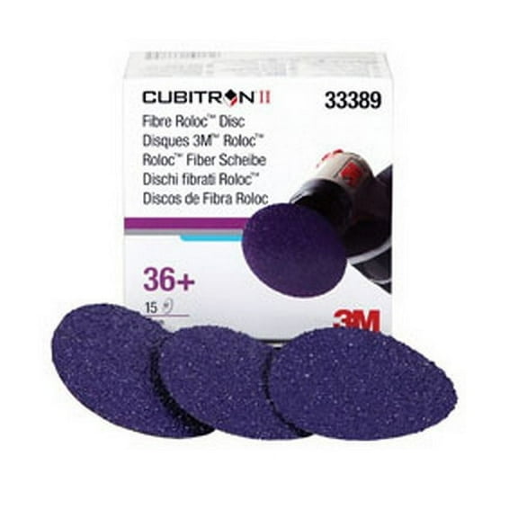 1PK 3M 33389 3" Cubitron II Fibre Roloc 36  Grade Disc