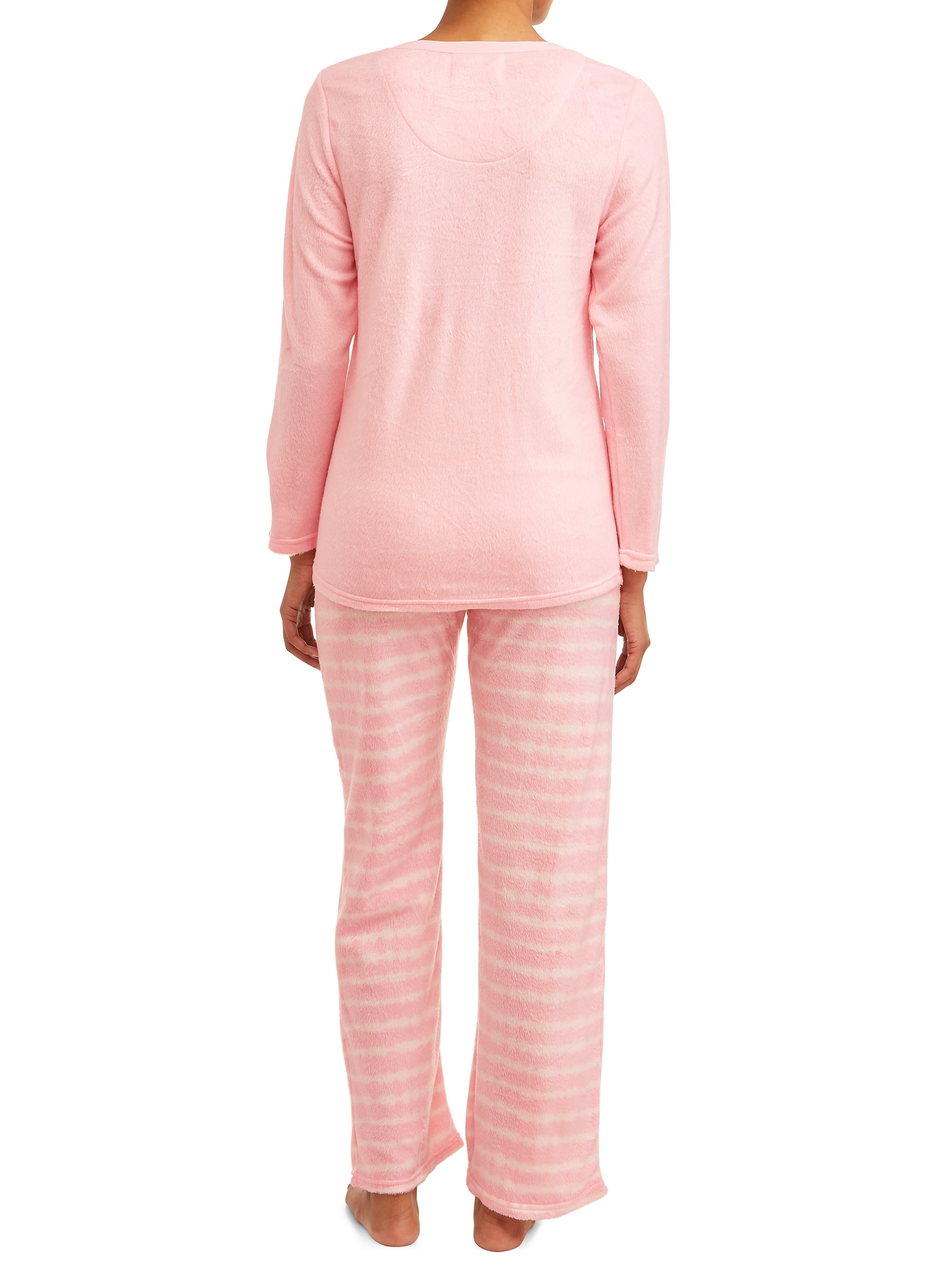 The Cozy Corner Women's Micro Fleece Plush Pajama Set, 2-Piece