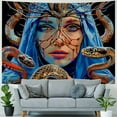 thumbnail image 4 of Creowell  Witch Tapestry Skull Tapestries Gothic Wizard Tapestry for Bedroom Witchy Snake Tapestry Horror Blood Tapestry Wall Hanging for Living Room 40x60inch, 4 of 6
