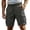 Z-Dark Gray, variant on Inleife Mens Cargo Shorts Mens Casual Fashion Quick Drying Multiple Pockets Elastic Waist Short Pants