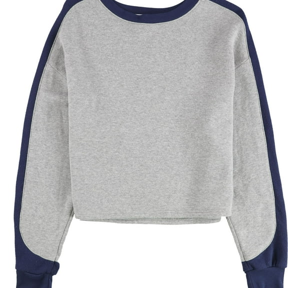 Project Social T Womens Colorblock Sleeve Sweatshirt, Grey, X-Small