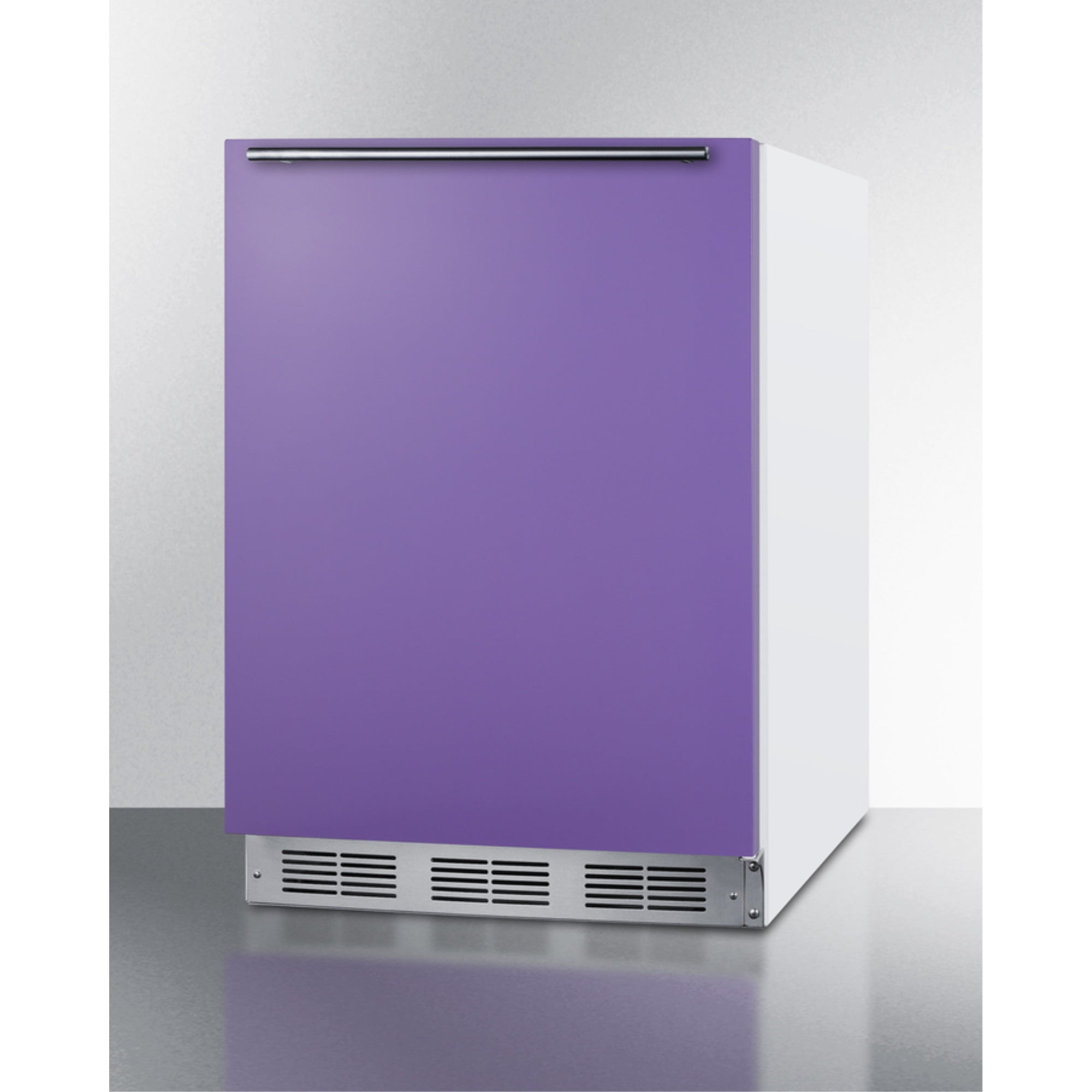 Summit Brf611whada 24 Inches Wide 5.1 Cu. Ft. Compact Refrigerator And Freezer Combo - Purple