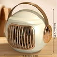 thumbnail image 3 of Mini Heater,Space Heater,Space Heaters for Indoor Use,Portable Heater for Office Desk,400W Mini Tent Warmer for Camping,With Tip-Over Protection,Lightweight(Apple Green), 3 of 4