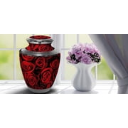 Crimson Rose Urns for Cremation Ashes Large Urn XL or Small Keepsake Urns for Adult Cremation Ashes & Urns for Human Ashes for Home or Burial Cremation Urns