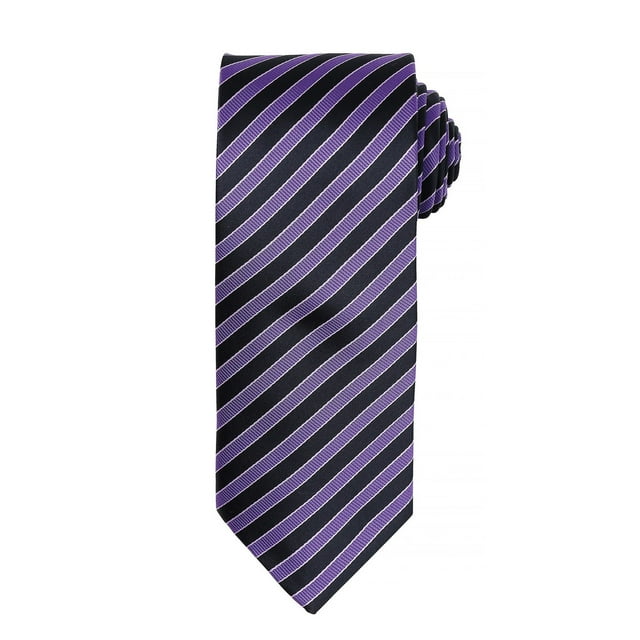 Premier Mens Double Stripe Pattern Formal Business Tie