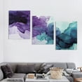 thumbnail image 4 of Minimalist Charm | Modern Abstract Canvas Wall Art Framed Poster &amp; Print for Living Room, Bedroom, Kitchen, Home Office - Stylish Spring/Autumn Decor with Soft Teal, Purple 12x16inchx3pcs, 4 of 6