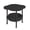 Black-BK-home supplies, variant on LEFTHIGH Home Mini Small Apartment Bedside Table End Table 17.3x17.3x18.9in Plastic Compact Side Table for Living Room White 1pc Room Decor
