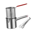 thumbnail image 2 of Freidora de acero inoxidable, pequeña, para cocina casera y restaurante. clip de cesta 1.8L, 2 of 9