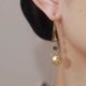 thumbnail image 1 of Pendientes de oreja con borlas de flores personalizadas de moda en vivo con aguja de plata, de longitud media, exquisitos y penetrantes, 1 of 6