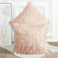 thumbnail image 5 of Home Soft Things Mongolian Faux-fur Pillow Covers Luxury Fluffy Throw Pillow Case Decorative Fuzzy Cushion Cover, No Pillow Insert, Set of 2 - Rose - 26" x 26" EURO, 5 of 6