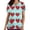 A279 Green, variant on Scrub Top for Women V Neck Short Sleeve Breathable Fabric Functional Pockets Red Heart And Polka Dot Pattern Nursing Uniform Working Top