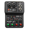 thumbnail image 3 of 4X Q-12 Sound Card Audio Mixer Sound Board Console Desk System Interface 4 Channel 48V Stereo Computer Card,4 x Q-12 Sound Card 4 x USB cable,black, 3 of 8