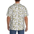 thumbnail image 3 of KLL Ducky Print Men's Shirt Short Sleeve Button Down Summer Cuba Beach Shirts- Large, 3 of 5