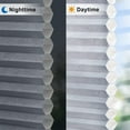 thumbnail image 4 of LazBlinds Cordless Cellular Shades, No Tools No Drill Light Filtering Honeycomb Shades Pleated Blinds for Windows, 31'' W x 64'' H, Dark Grey, 4 of 5
