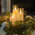 thumbnail image 2 of Velas sin llama NICEME LED de vidrio transparente con control remoto, 5 unidades, 2 of 9