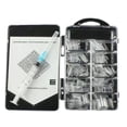 thumbnail image 1 of OUSITAID 100Pcs / box Aquarium Nail Tips Clear Liquid Water Syringe with Injector False Tips, 1 of 9