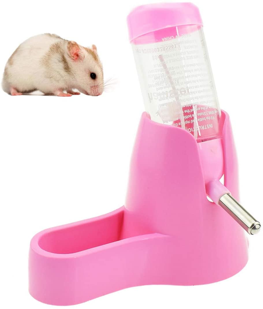 Manunclaims 3 in 1 Hamster Hanging Water Bottle Pet Auto Dispenser with