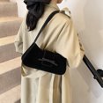 thumbnail image 3 of Bolso Hobo Monedero Con Lazo para Mujer Ante Embrague Sólido, 3 of 9