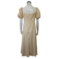thumbnail image 4 of Vestido Largo Vestidos de playa para mujer Elegante Floral Cuello cuadrado Split Boho Vestido (Amarillo M) Kuymtek para Mujer Amarillo T M, 4 of 7